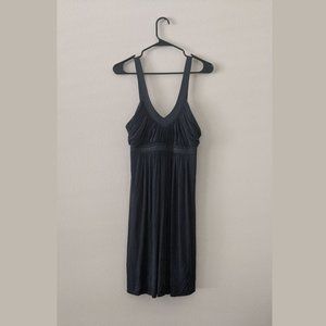 BCBG MAX AZRIA Slate Gray Metallic Sleeveless Dress M